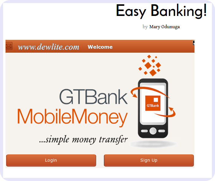 download GTBank mobile app