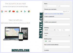 Create Google Account