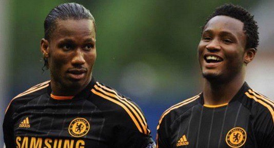 Mikel and Drogba