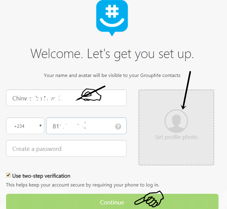 groupme sign in